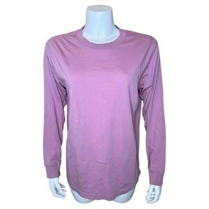 Lululemon All Yours Long Sleeve Tee Shirt 8 10 Pink